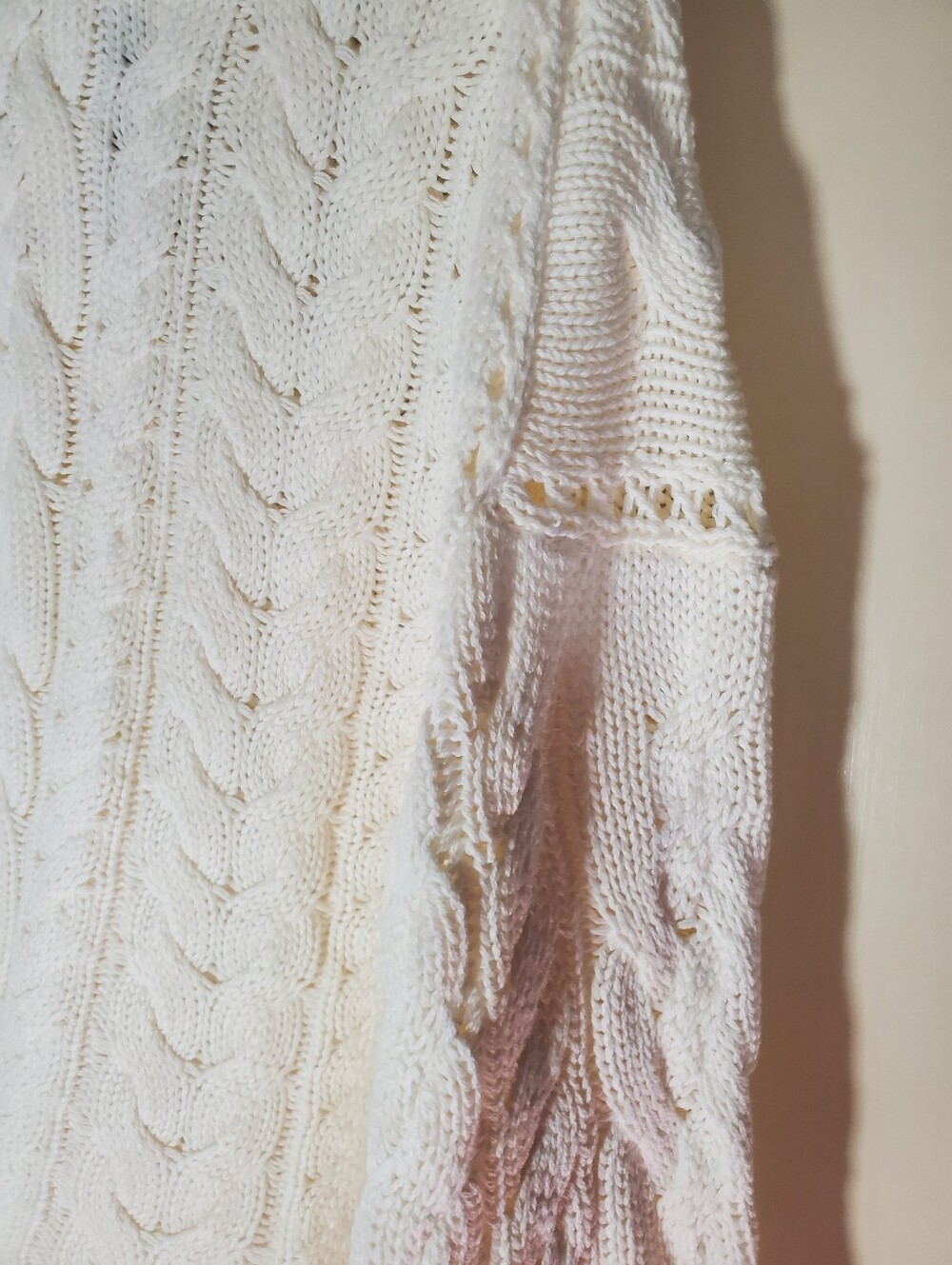 J.Crew 2025 Rollneck Cable Knit Sweater Ivory 100% Cotton - Picture 13 of 14